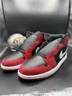 Air Jordan 1 Mid Black/White-Gym Red DQ8426 061 Men's 10.5 NEW (CB)