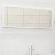 Bathroom Mirror White 100x1.5x37 cm Chipboard
