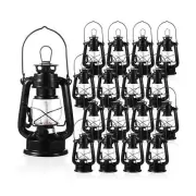 Hortsun 16 Pcs Black Vintage LED Camping Lanterns Warm LEDs and Dimmer Switch...