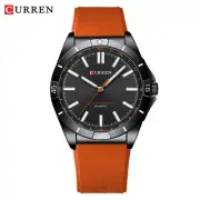 CURREN Men Quartz Watch Fashion Sport Wristwatch For Boys Men Silicone Watches
