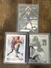 (3) LEGENDS Michael Jordan Magic Johnson Kobe Bryant + Deion Sanders! HOF Lot