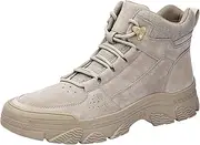 [XINXINIO] Mens Non-Slip High-Top Sneakers Lace up Hiking Boots Athletic Footwear