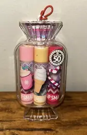 Lip Smacker 3 Tubes - Eggnog, Vanilla Soft Serve, and Candy Cane