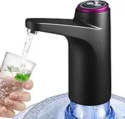 Water Dispenser for 5 Gallon Bottle, 600ml Quantitative Water Pump,2 Colors Power Light,Portable USB Charging Electric Bottle Pump,Multipurpose Dispenser for Home Camping for 2-5 Gallon Jugs