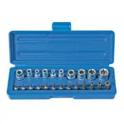 Laser Tools Star Socket & Bit Set 1/4"D, 3/8"D 23pc 3081