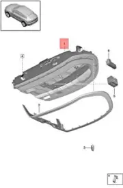 Genuine PORSCHE Macan 95B Roof Console 958868404K
