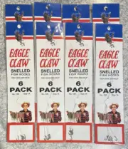 8 Packs Eagle Claw Salmon Egg Snells Size 14