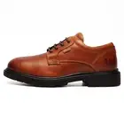 Hush Puppies Pearce Mens Leather Waterproof Memory Foam Smart-Casual Work Shoes