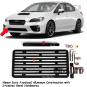 For 15-Up Subaru WRX STi Front Tow Hook Mount License Plate Relocated Bracket (for: Subaru)