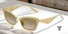DOLCE N GABBANA DG2311 12246E Matte Gold Grad Brown Mirror 51mm Women Sunglasses