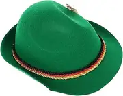 [Baluue] Panamas Jazz Hat for Men and Women Unique Green Formal Tuxedo Hat Stylish Accessory for Halloween and Oktoberfest Costume Parties
