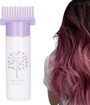 Hair Oil Applicator - 180ml Hair Bottle Comb for Hair Coloring Products Hair Dye, Water, Liquid, Oil, Root Comb, Root Bottle Applicator, Comb Bottle