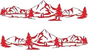 CLSSLVVBN 2pack/lot Cool Style Car Body Side Vinyl Sticker For Motorhomes Easy Removal PVC Decorative Camper Vans Caravans Decals