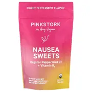Pink Stork, Nausea Sweets, Sweet Peppermint, 30 Organic Lozenges