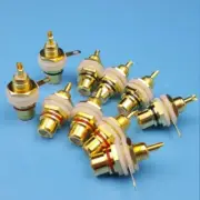 Heavy Duty Gold Plated Female Panel Mount Socket Connector Pack of 10