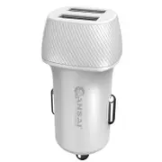 Sansai Universal 4.8A Dual USB Car Charger for iPhone 11/Pro/XS Max/Samsung WHT