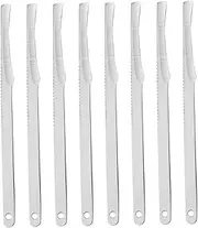 8pcs Tool Trimmer Foot Scraper for Dead Skin Manicure Clippers Callus Cuticle Remover Tag Foot Skin Remover Smooth Nail Tools Portable Foot Scraper Silver Stainless Steel