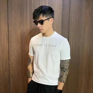 美國百分百【美國真品】Armani Exchange T恤 AX 短袖 大logo 上衣 T-shirt 黑白 CD52