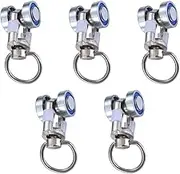 Curtain Track Glider Curtain Rail Pulleys Curtain Rollers 5Pcs Metal Curtain Track Sliding Wheels Curtain Rail Pulleys Runners Curtain Fittings
