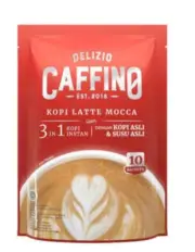 CAFFINO Coffee Latte Mocha 3-in-1 with Milk Bag 10X20g=0.7oz موكا لاتيه كافينو