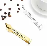 2-Pack Mini Sugar Tongs - Versatile Kitchen Tongs for Sugar Cubes, Ice, Sweets & Small Foods - Durable & Easy-to-Use Small Tongs Set