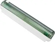 NDNCZDHC Wrap Dispenser with Cutter, Refillable Plastic Food Cling Film with Wrap with Slide Cutter, Magnetic Press and Seal Wrap (Green)