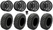 Fuel Unit 15" Wheels Gunmetal 30" Crawler XR Tires RZR XP 1000 / PRO XP