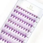 LANKIZ Individual Lashes Cluster , 20 Roots Purple DIY Lash Extensions