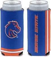 WinCraft Boise State Broncos Slim Can Cooler Stubby Holder, 1-Pack, (Foldable, 2-Sided Design)