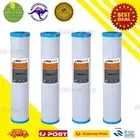 4 X Big Blue Coconut Carbon Replacement Water Filters 0.5 mic 4.5" x 20"