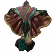 GINNY CONROW Studio Art Pottery figurine Merlin Wizard Cristal Art Deco vtg