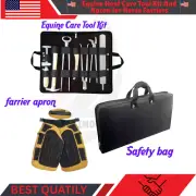 Horse Farrier Tool Kit with Hoof Care Tools and farrier Apron