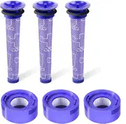 3x Filter Kits for DYSON V7 (SV11, SV37) & V8 (SV10, SV25) Vacuum Cleaners