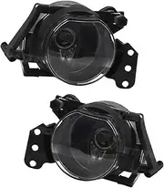 Compatible For BMW E60 E90 E63 E46 323i 325i 525i Car Fog Lamp Assembly DRL Headlight LED White Lens Angel Eyes Halogen Accessories 12V(Halogen)