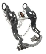 5 1/8 " Freno Charro Horse Black Charro Bit