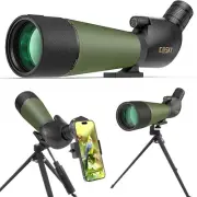 Updated 20-60x80 Spotting Scopes with Tripod, Carrying Bag and Quick Phone Ho...