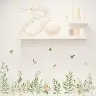 Antifouling Nursery Home Art Wall Sticker with Foliage Leaves Plant Print