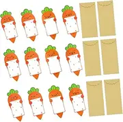 VILLFUL 6pcs Letter Envelopes Carrot Note Papers Set Paper Student Writing Invitations Random Style