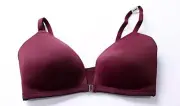PINK Womens Adaptive Wear Everywhere Wireless Front Close Bra EJ2 Berry Size 34D