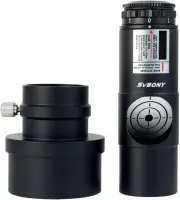 Red Laser Collimator 1.25'' Battery 7 Bright Levels Triple Cemented Lens Metal w