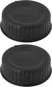 YINETTECH 2Pcs Rear Lens Cap 50mm Camera Lens Back Cover LF-4 Compatible with Nikon D Series D7500 D5 D6 D5600 D4S D500 18mm Black