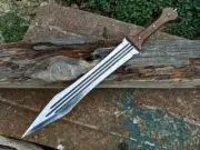 Custom Handmade Carbon Steel Blade Romans Gladius Sword | Hunting Sword Camping
