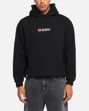 [S Double] S Double S-cube Block Hoodie Black - Size M M Black