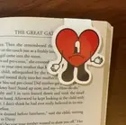 Bad Bunny Heart Magnetic Bookmark