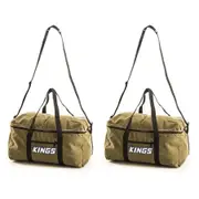 2x Adventure Kings Travel Canvas Bag Heavy Duty Zip 400GSM ripstop & waterproof 31x40 x 63cm