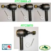 LAND ROVER STEERING TIE ROD END SET DISCOVERY DEFENDER RANGE CLASSIC MR0031 QH (for: Land Rover)