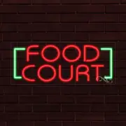 NEW "FOOD COURT" w/BORDER 30x12x1 INCH LED FLEX WINDOW/WALL INDOOR SIGN 31404