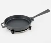 OONI Cast Iron Skillet, 9" with Removable Handle and Sainless Steel Trivet, NEW!