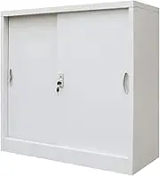 Office Cabinet Filing Cabinet Storage Cabinet with an Adjustable Shelf and Sliding Doors for Home and Office