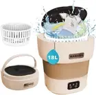18L Portable Washing Machine,Mini Collapsible Washer with 3 Modes Cleaning for S